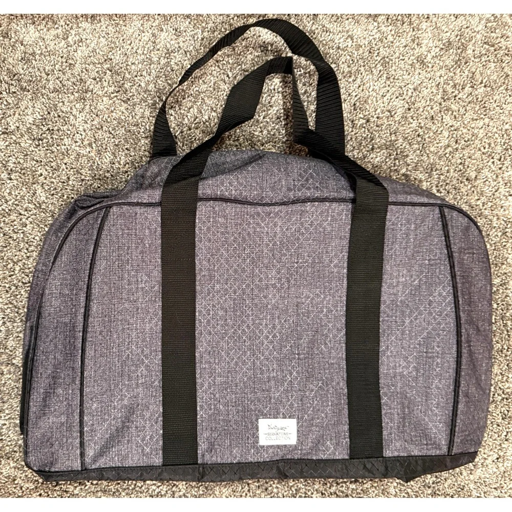 Thirty One All Packed Duffle Gym Sports Bag Duffel Monogram TRAVIS NEW Shoe Area